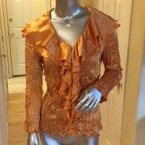 BC BLACK CAT FASHION | Crinkle Ruffle Blouse